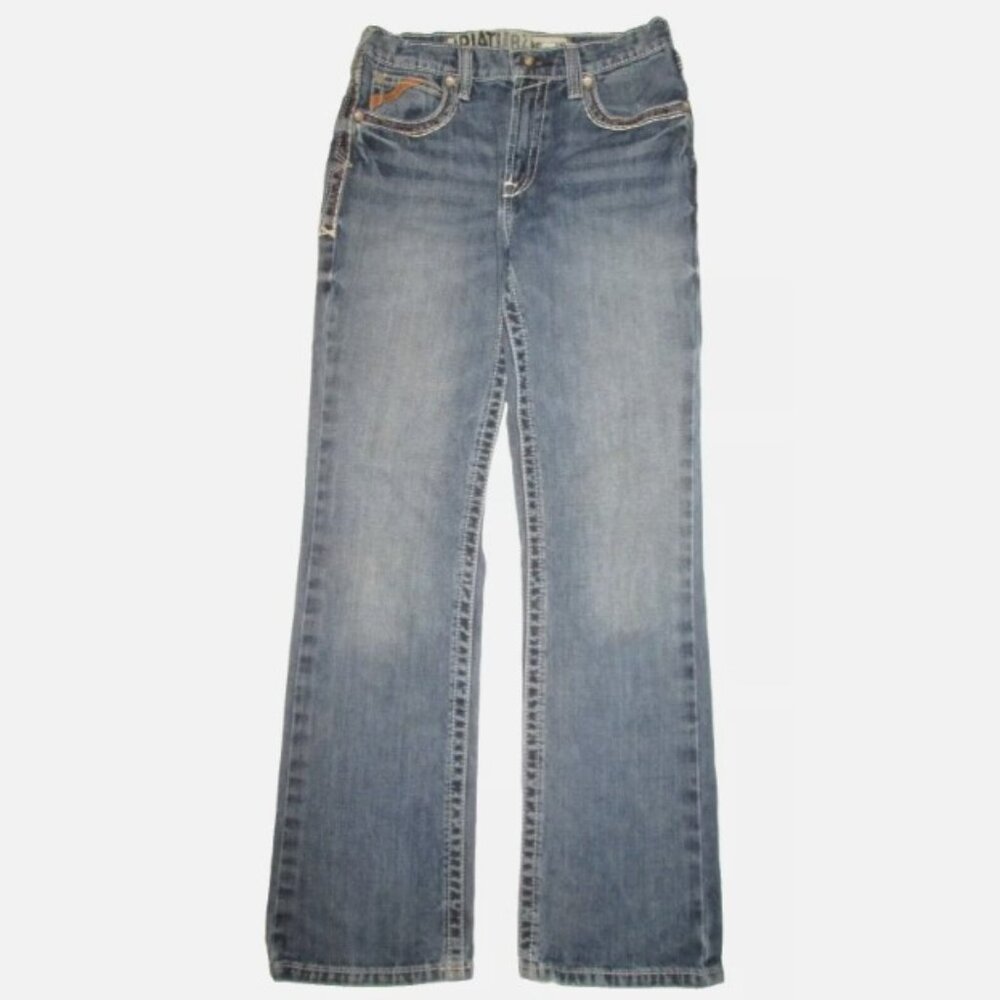 Ariat B4 Relaxed Straight Jeans Boy's Size 14 x 29.5 (Adjustable Waist)